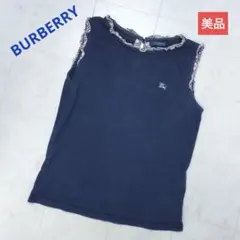BURBERRY　美品　ノースリーブシャツ　150　紺色 ノバチェック