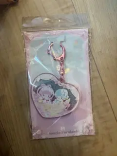 リトルツインスターズ　キキララ　七夕　ハート型キーホルダー　ピューロランド限定