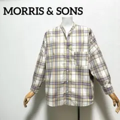 MORRIS & SONS チェック柄 オーバーサイズ 長袖シャツ ゆったりのサムネイル