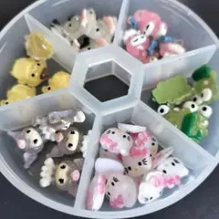 ネイルパーツ　デコパーツ　プラパーツ　マイメロ　キティー　新品