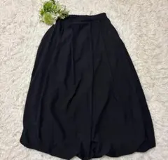 新品しまむら　シーズンリーズン　バルーンロングスカート　黒　M♪
