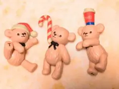 タリーズコーヒー　クリスマス　ベアフル　コップのフチ子　3種セット