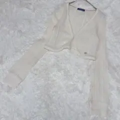 BURBERRY BLUE LABEL ケーブルニット カーディガン　アンゴラ混のサムネイル