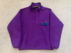 1993年L雪無しPatagoniaパタゴニアシンチラスナップTブライトパープル