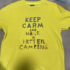 KRIFF MAYER Tシャツ イエロー キャンプ柄