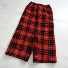 極美品✨ コムデギャルソン タータンチェック サルエルパンツ レッド 2019