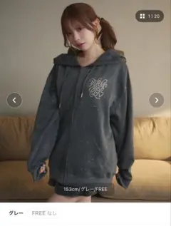 トップス LUVISTRUE PATCH HOOD ZIPUP(CHARCOAL) LUVISTRUE PATCH HOOD ZIPUP(CHARCOAL) - メルカリ