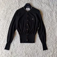 近年タグ✨未使用に近いヴィヴィアンウエストウッド　オーブ刺繍ニットカーディガン黒