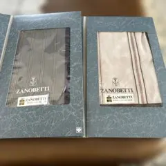 ZANOBETTI ストライプハンカチ 2枚セットのサムネイル