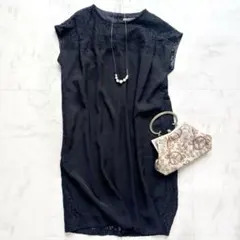 23区 Applaudir アプロディール フォーマルワンピース レース切替え