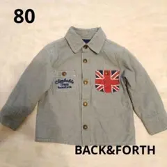 BACK&FORTH バックアンドフォース シャツ風アウター 80