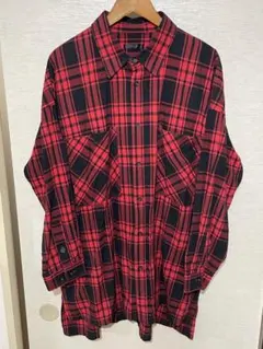 BIKESTAR チェックシャツ(ロング丈)