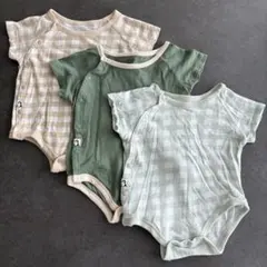 Konny コニー Newborn コットンメッシュボディスーツ 半袖 セット