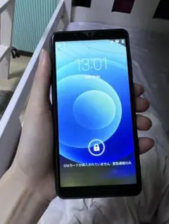 ブラック スマートフォン デュアルカメラ