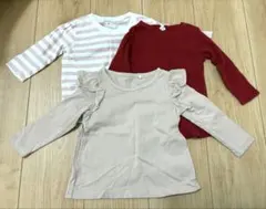 長袖Tシャツ 3枚セット 80サイズ