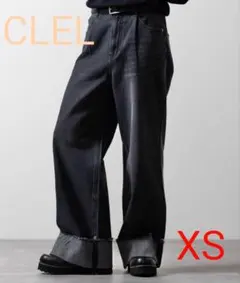 CLEL ヴィンテージデザインロールアップデニムパンツ XS