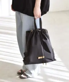 quaranciel: 3way ラインショルダー リュックサック トートバッグのサムネイル