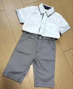 【サイズ100】半袖シャツ　ハーフパンツ　フォーマル