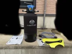 ガラコート 切替えヘッド付き純水器 洗車用 11L FRP耐圧タンク　中古 ガラコート 切替えヘッド付き純水器 洗車用 11L FRP耐圧タンク 中古