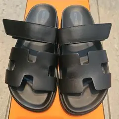 HERMES シプレ サンダル ブラック 38のサムネイル