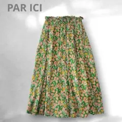 PAR ICI パーリッシィ インド花柄 コットン ギャザースカートのサムネイル