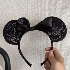 【即日発送】レース黒カチューシャ ミニー