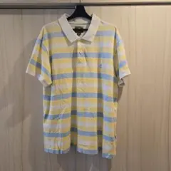 Timberland ポロシャツ ボーダー イエロー ブルー