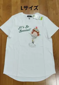 dinos WORDROBE スパンコールTシャツ【Lサイズ】のサムネイル