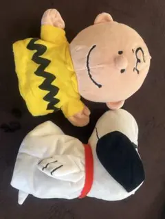 USJ スヌーピーとチャーリー　ぬいぐるみ パペット人形
