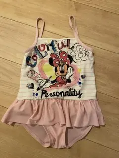 ミニーマウス フリル付き水着 110センチ