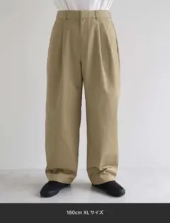 ANME TCツイル2タックテーパードロングパンツ