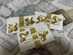 ゴールド 花モチーフ ヘアピン 6個セット