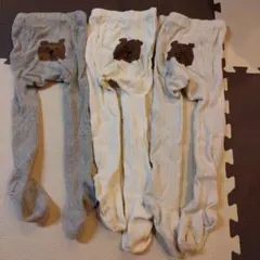 くまちゃんタイツ　3組セット　gap　2-3Y
