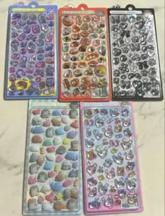 正規品 ボンボンドロップシール 5枚セット めしめしボンボン ぴこぴこボンボン