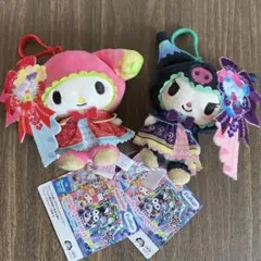 ホラグチカヨ×サンリオキャラクターズ くりっぴぃぬいぐるみ　マイメロディ　クロミ
