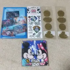 レア！ディズニーランド ディズニーシー ポストカード ハンカチ シール