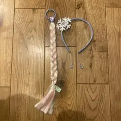 アナと雪の女王　エルサ　ヘアバンドとハートヘアゴムセット