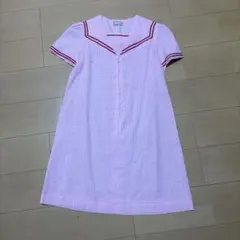 ピンク ワンピース フリーサイズ セーラー風