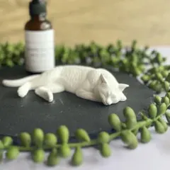 アロマストーン　アロマディフューザー　ハンドメイド　短毛　猫ネコ　ロシアンブルーのサムネイル