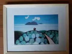 額装木版画 木版画阿部笙子作品「波しずか」平成5年10月11/100 - メルカリ