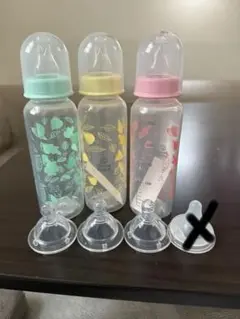 哺乳瓶3本セットとおしゃぶり