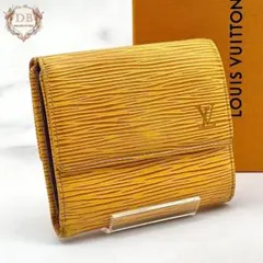 ルイヴィトン エピ ポルトモネ ビエ カルトクレディ Wホック 財布 黄色 紫