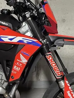 【本物カーボン 綾織】CRF250L MD47 フォークトップカバー 左右