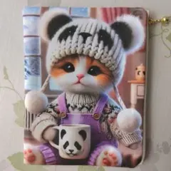 フラットポーチミニ♡猫ちゃん♡パンダ♬