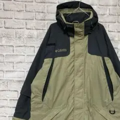 コロンビア　マウンテンパーカー　ベージュL ロゴ刺繍アウトドア0213