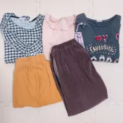 まとめ売り❤️130 ユニクロ　長袖　ZARA 女の子　ズボン　トップス　春