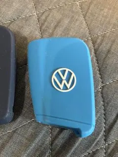 VW純正　フォルクスワーゲン　鍵　キーケース　キーカバー　青　シリコン