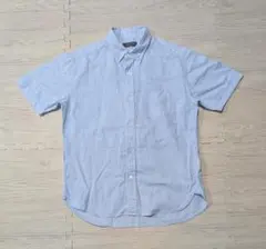 297 FREAK'S STORE 半袖ボタンダウンシャツ ライトブルー Lのサムネイル