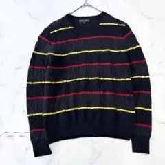 ✨大人気✨ブルックスブラザーズ　紺　ボーダー　ケーブルニットXL