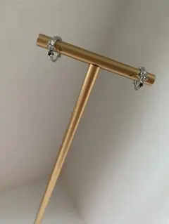 星モチーフ フープピアス 両耳用